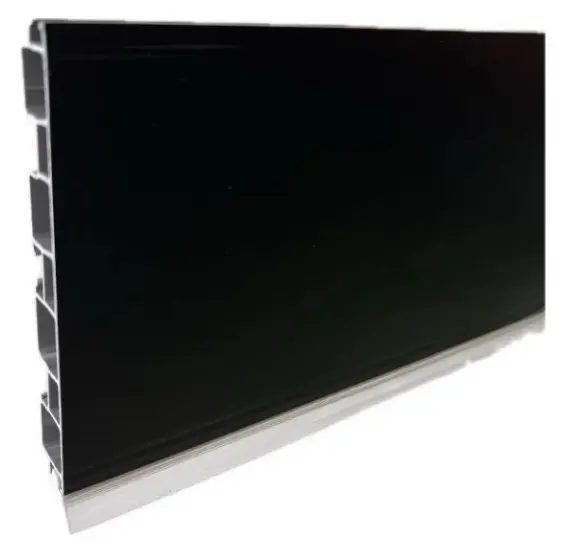 ZOCALO PVC NEGRO Alt 10 cm TIRA X  4 mts