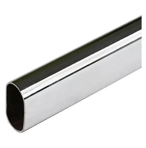 CAÑO OVAL - PERCHERO CROMADO TIRA X 3 Mts