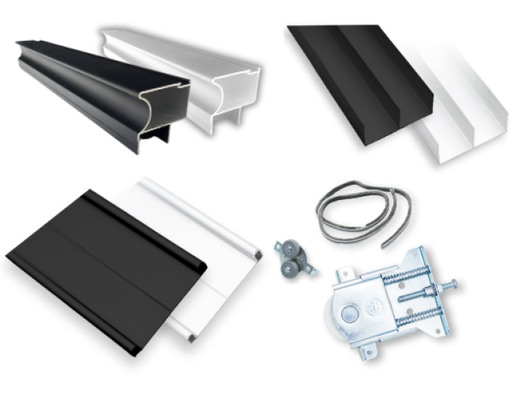 [HB9001NG] KIT DE PLACARD HB 2 MTS  NEGRO PREMIUM